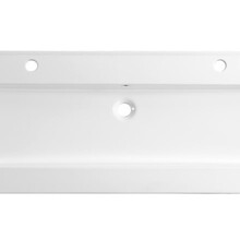 Wastafel Badmeubel Keramiek Classic 120cm met enkelen Wasbak 120x47x2 cm 2 kraangaten