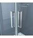 SaniPro Douchecabine Renata 80x80x200cm Kwartrond Schuifdeur Nano Hoekinstap Helder Glas Chroom Profiel 6mm Veiligheidsglas