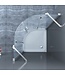 Douchecabine Kwartrond Draaideur 90x90x200cm Antikalk Helder Glas Chroom Profiel 8mm Veiligheidsglas Easy Clean