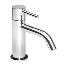 Wastafelkraan Nomi Opbouw Mengkraan Rond Glans Chroom 1 Greeps