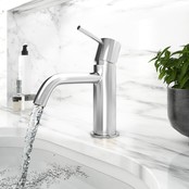 Wastafelkraan Nomi Opbouw Mengkraan Rond Glans Chroom 1 Greeps