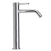 Wastafelkraan Nomi Opbouw Mengkraan Hoog Rond Geborsteld Goud 1 Greeps