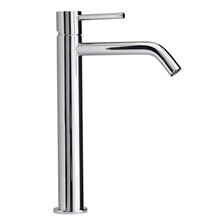 Wastafelkraan Nomi Opbouw Mengkraan Hoog Rond Glans Chroom 1 Greeps