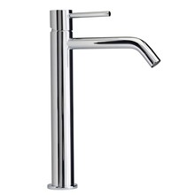 Wastafelkraan Nomi Opbouw Mengkraan Hoog Rond Glans Chroom 1 Greeps