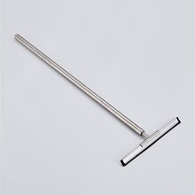 Aloni RVS Douchewisser rond Vloerwisser met muurbevestiging verlengbaar Chroom max 60cm