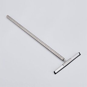 Aloni RVS Douchewisser rond Vloerwisser met muurbevestiging verlengbaar Chroom max 60cm