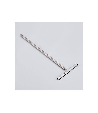 CREAVIT Aloni RVS Douchewisser rond Vloerwisser met muurbevestiging verlengbaar Chroom max 60cm