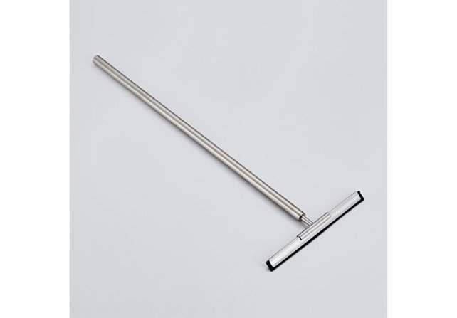 Aloni RVS Douchewisser rond Vloerwisser met muurbevestiging verlengbaar Chroom max 60cm