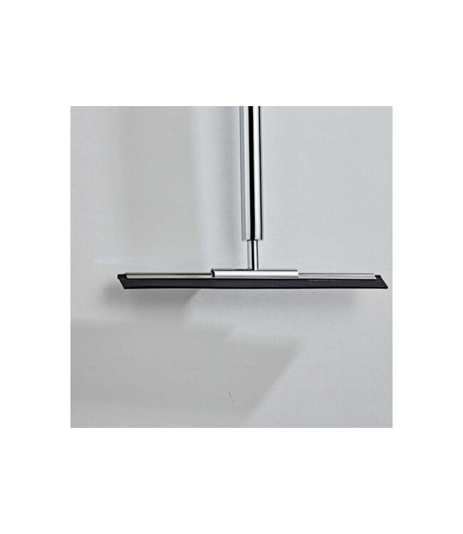 Aloni RVS Douchewisser rond Vloerwisser met muurbevestiging verlengbaar Chroom max 60cm