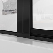 Douchecabine Collins Mat Zwart Vierkant 140x90cm Draaideur Links Antikalk Helderglas 8mm Veiligheidsglas Easy Clean Douchecabine Collins Mat Zwart Vierkant 140x90cm Draaideur Links Antikalk Helderglas 8mm Veiligheidsglas Easy Clean