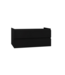 Wastafelonderkast Sally Mat Zwart 120cm 118x45,5x50cm 2x Softclose lades MDF Voorgemonteerd