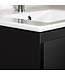 Wastafelonderkast Sally Mat Zwart 120cm 118x45,5x50cm 2x Softclose lades MDF Voorgemonteerd