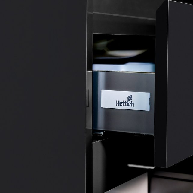 Wastafelonderkast Sally Mat Zwart 120cm 118x45,5x50cm 2x Softclose lades MDF Voorgemonteerd