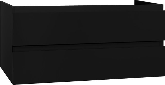 Wastafelonderkast Sally Walnoot 120cm 118x45,5x50cm 2x Softclose lades MDF Voorgemonteerd