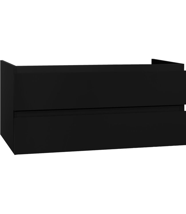 Wastafelonderkast Sally Walnoot 120cm 118x45,5x50cm 2x Softclose lades MDF Voorgemonteerd