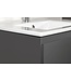 Creavit Sally Badkamermeubel Mat Grijs 80cm met keramische wastafel 2 lades Softclose