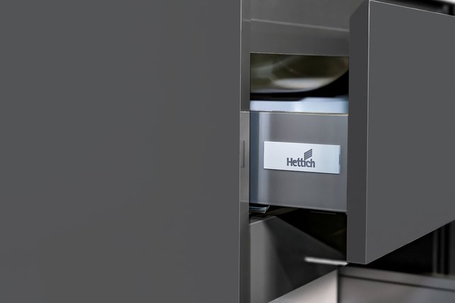 Creavit Sally Badkamermeubel Hoogglans Grijs 100cm met keramische wastafel 2 lades Softclose 1 kraangaten