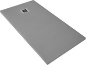 Douchevloer Medison Grijs 90x90cm Composietsteen Douchevloer Veroni SLATE 3cm (RAL7037) Antislip op maat Zaagbaar.