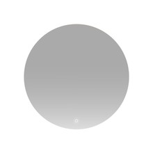 Badkamerspiegel Lara Rond 60x60cm incl Spiegelverwarming SaniPro Anti Condens Geintegreerde LED Verlichting achter Touch Schakelaar