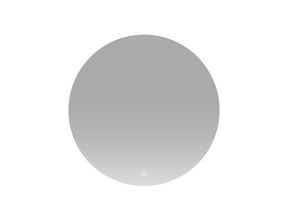 Badkamerspiegel Lara Rond 60x60cm incl Spiegelverwarming SaniPro Anti Condens Geintegreerde LED Verlichting achter Touch Schakelaar