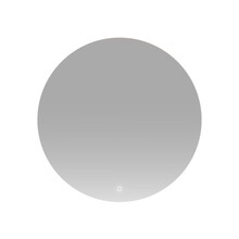 Badkamerspiegel Lara Rond 80x80cm incl Spiegelverwarming SaniPro Anti Condens Geintegreerde LED Verlichting achter Touch Schakelaar