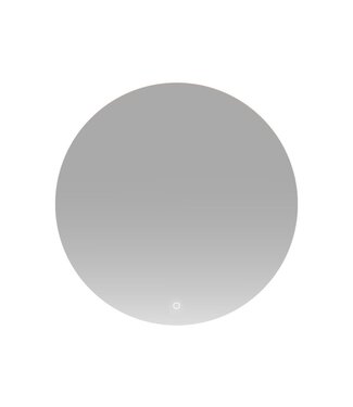 Badkamerspiegel Lara Rond 100x100cm incl Spiegelverwarming SaniPro Anti Condens Geintegreerde LED Verlichting achter Touch Schakelaar