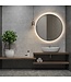 Badkamerspiegel Lara Rond Zwart 100x100cm Geintegreerde LED Verlichting Touch Schakelaar