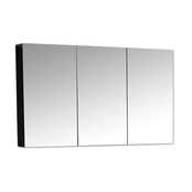 Spiegelkast Zwart Mat 120x70x16cm SaniPro Black Diamond MDF Driedeuren