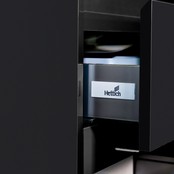 Wastafelonderkast Sally Mat Zwart 60cm 56x45,5x50cm 2x Softclose lades MDF Voorgemonteerd Wastafelonderkast Sally Mat Zwart 60cm 56x45,5x50cm 2x Softclose lades MDF Voorgemonteerd