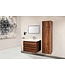 Wastafelonderkast Sally Garda Walnoot 80cm 76x45,5x50cm 2x Softclose lades MDF Voorgemonteerd