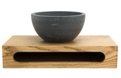 SaniPro Merba Mini Toilet Fonteinset met Handdoekhouder Zwart Mat Mengkraan, Sifon en Push-UP Waskom Natuursteen SaniPro Merba Mini Toilet Fonteinset met Handdoekhouder Zwart Mat Mengkraan, Sifon en Push-UP Waskom Natuursteen