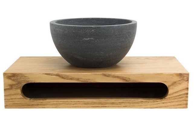 SaniPro Merba Mini Toilet Fonteinset met Handdoekhouder Zwart Mat Mengkraan, Sifon en Push-UP Waskom Natuursteen SaniPro Merba Mini Toilet Fonteinset met Handdoekhouder Zwart Mat Mengkraan, Sifon en Push-UP Waskom Natuursteen