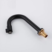 Fonteinkraan Donna Mat Zwart Roterend bediening fonteinkraan met draaiknop koud messing 19cm