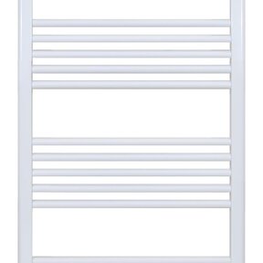 Handdoekradiator Wit 120x50cm 638 Watt Middenaansluiting Belrad Designradiator