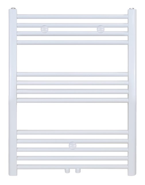 Handdoekradiator Wit 80x50cm 510 Watt Middenaansluiting Belrad