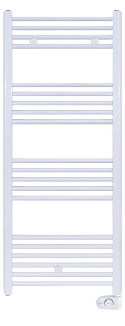 Elektrisch Handoekradiator Wit 120x50cm 695 Watt 220V aansluiting Belrad