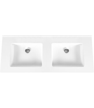 CREAVIT Creavit Wastafel 120cm Solid Surface zonder kraangat zonder overloop