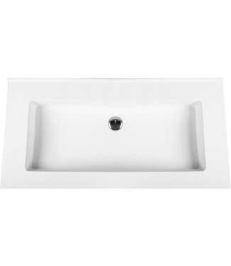 CREAVIT Creavit Wastafel 60cm Solid Surface zonder kraangat zonder overloop
