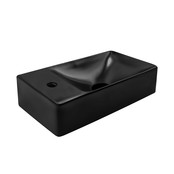Fonteinset mini Mat Zwart Kraangat Links 37.5X21.5X10cm met Fonteinkraan draaiknop. Fonteinset mini Mat Zwart Kraangat Links 37.5X21.5X10cm met Fonteinkraan draaiknop.