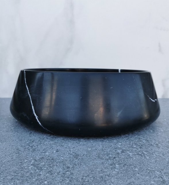 SaniPro Emperador Zwart Marmer Waskom 41x13cm