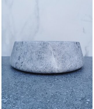 SANI-SUPPLY SaniPro Emperador Grijs Marmer Waskom 41x13cm Natuursteen