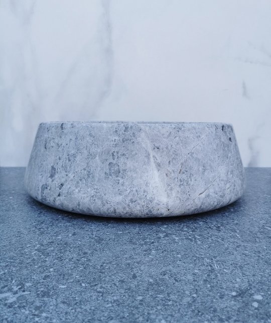 SaniPro Emperador Grijs Marmer Waskom 41x13cm Natuursteen