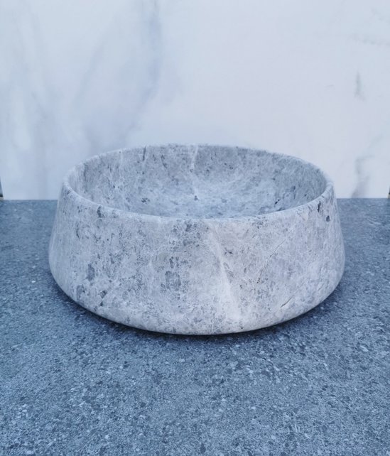 SaniPro Emperador Grijs Marmer Waskom 41x13cm Natuursteen