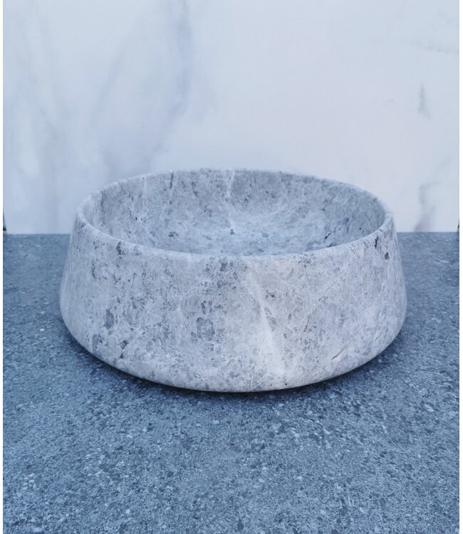 SaniPro Emperador Grijs Marmer Waskom 41x13cm Natuursteen