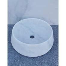 SaniPro Emperador Wit Marmer Waskom 41x13cm Natuursteen