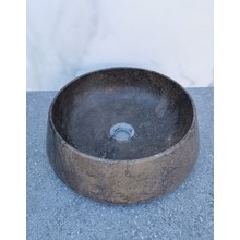 SaniPro Emperador Mokka Marmer Waskom 41x13cm Natuursteen