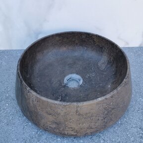 SaniPro Emperador Mokka Marmer Waskom 41x13cm Natuursteen