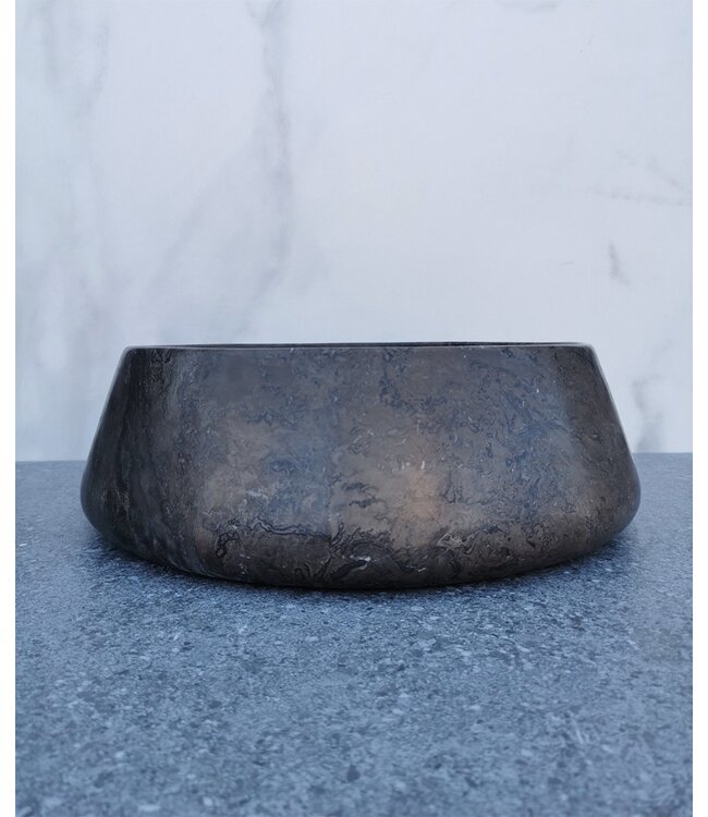 SaniPro Emperador Mokka Marmer Waskom 41x13cm Natuursteen