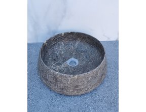 SaniPro Emperador Zilver Marmer Waskom 41x13cm Natuursteen