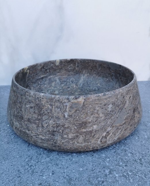 SaniPro Emperador Zilver Marmer Waskom 41x13cm Natuursteen